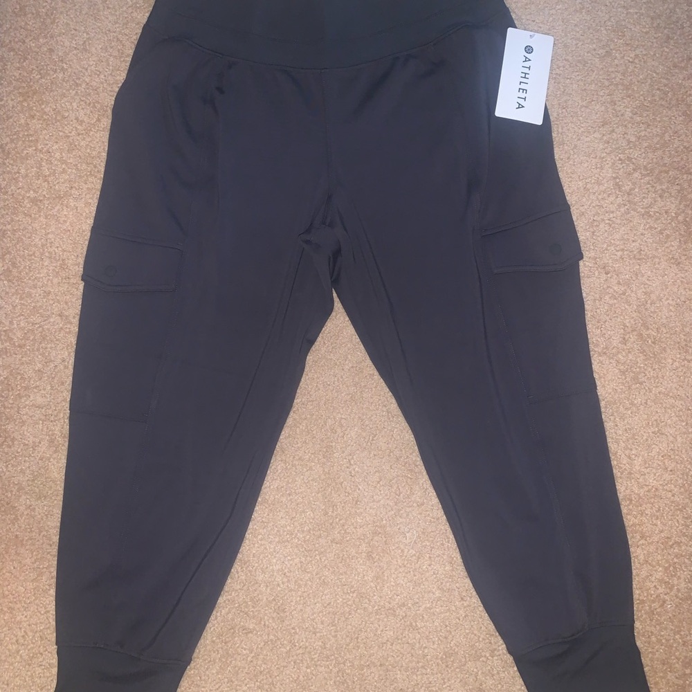 Athleta Women's Black Cargo Joggers